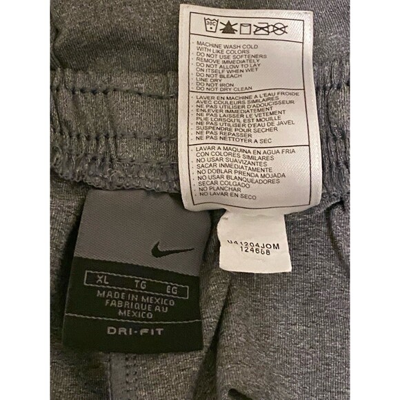 Vintage Nike DRI FIT Men’s Running Shorts Gym Active Performance Gray  Swoosh - Picture 6 of 16